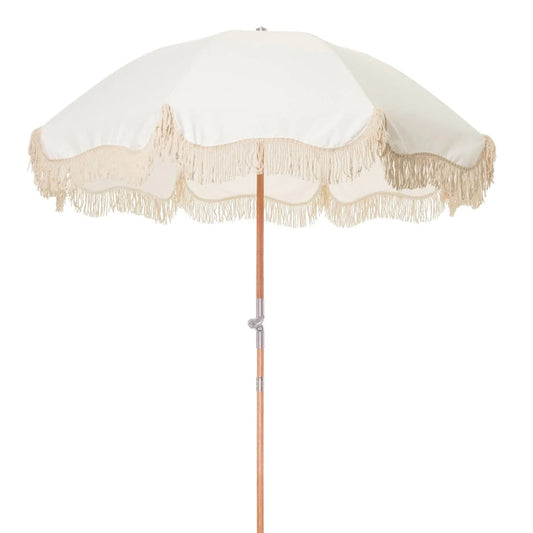 Premium Beach Umbrella Antique White