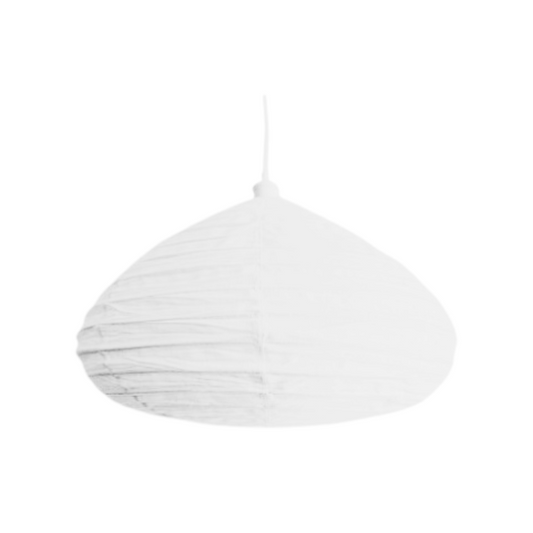 Linen Light Shade White Oval