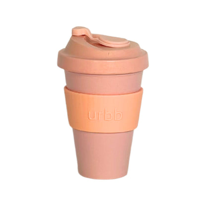 Urbb Reusable Biodegradable Coffee Cup Peach + Petal